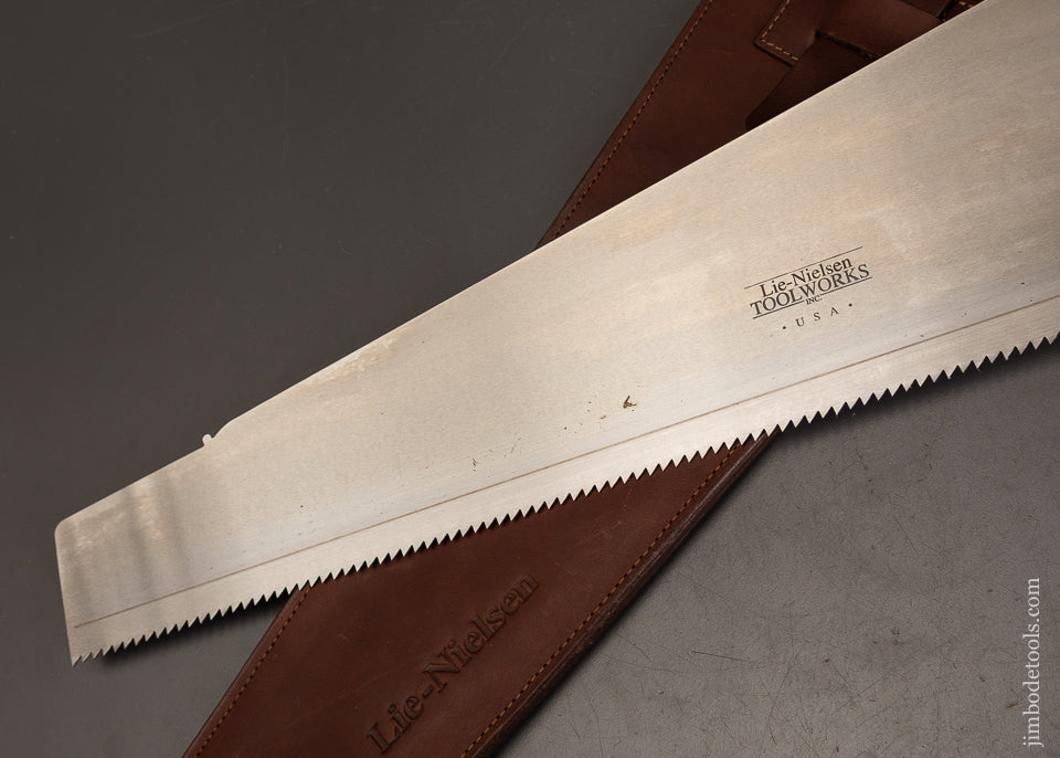Discontinued-LIE-NIELSEN-Tiger-Maple-Panel-Saw-with-Sheath-121618-AS-OF-AUG-7