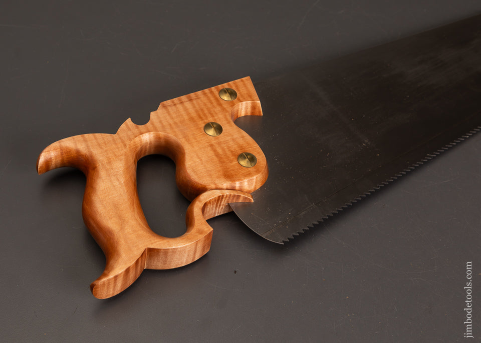 Discontinued-LIE-NIELSEN-Tiger-Maple-Panel-Saw-with-Sheath-121618-AS-OF-AUG-7