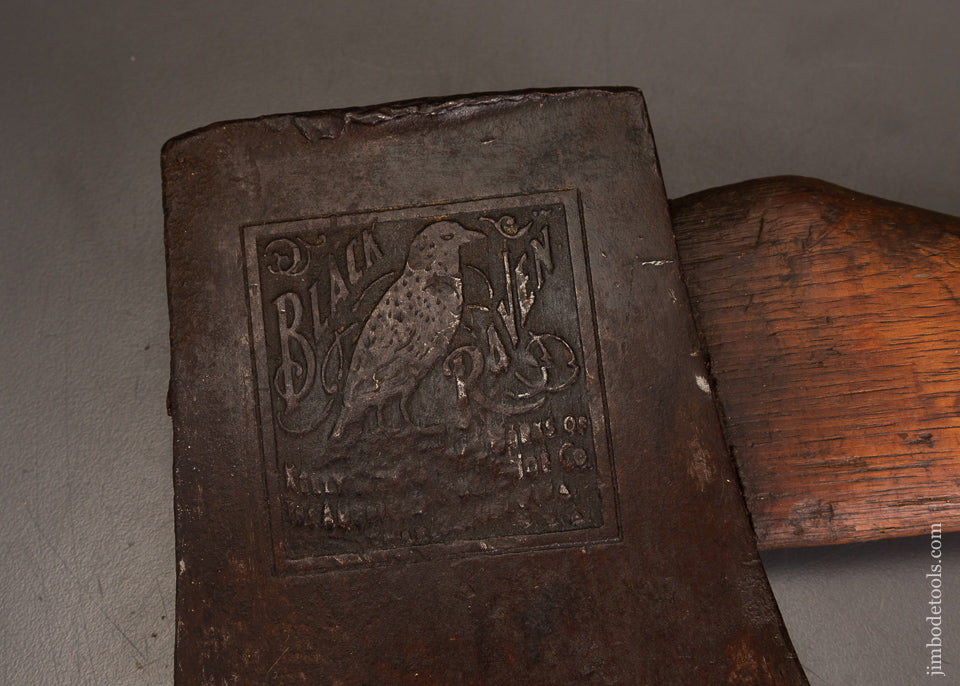 Very-Good-KELLY-BLACK-RAVEN-Embossed-Axe-Guaranteed-Genuine-121624-AS-OF-AUG-11