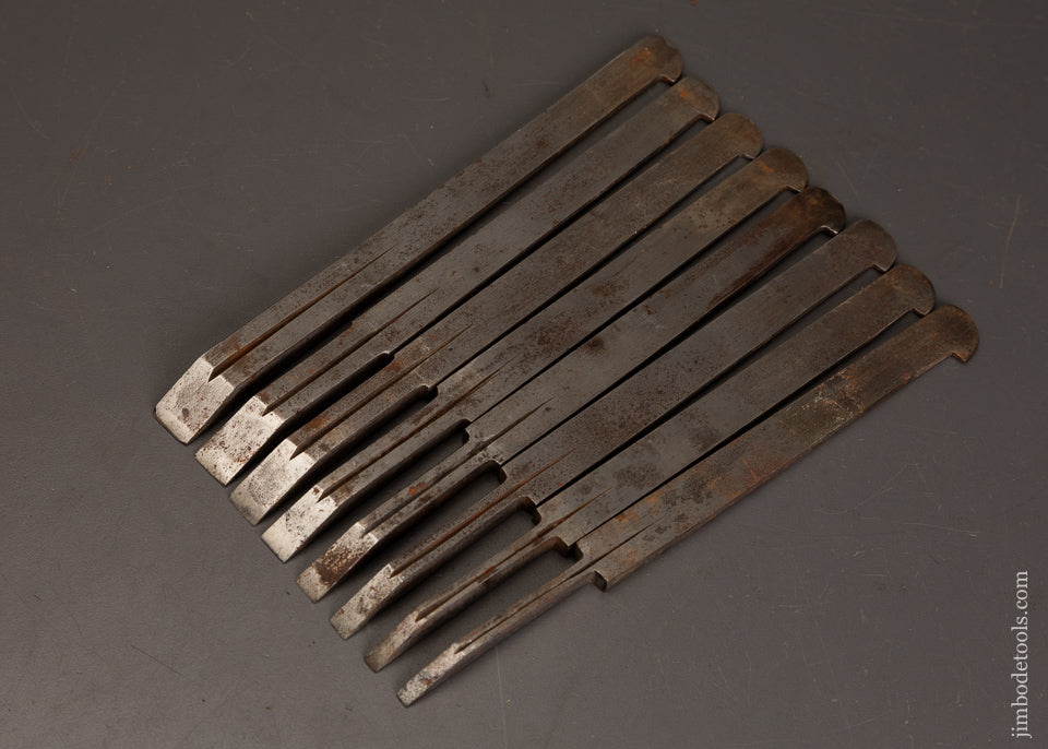 Extra-Fine-Set-of-8-Plow-Plane-Irons-by-WARD-121628