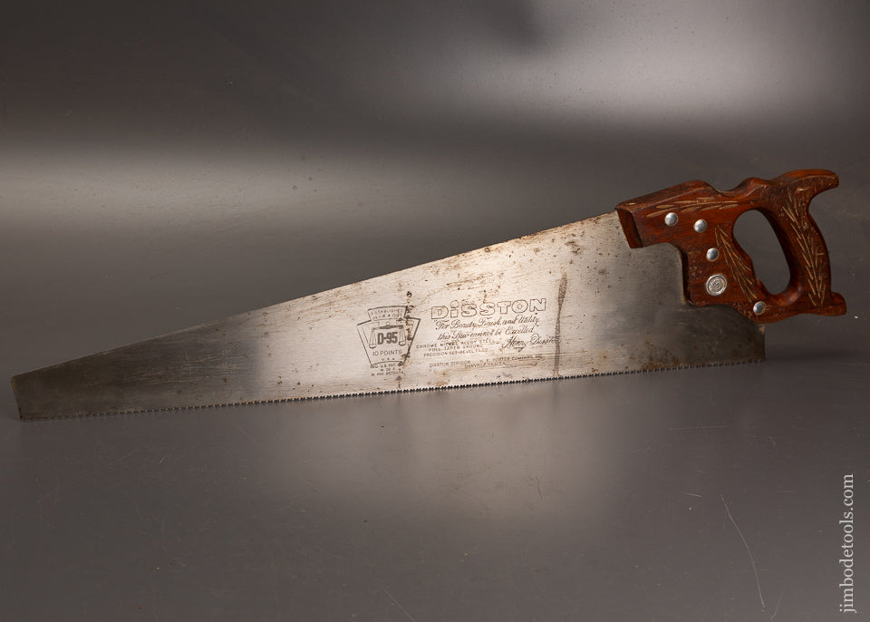 Extra-Fine-DISSTON-No.-95-Hand-Saw-with-Mahogany-Handle-121641