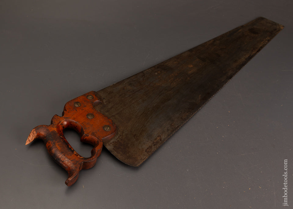 Excellent-Straight-and-Sharp-DISSTON-No.-12-London-Spring-Hand-Saw-121650