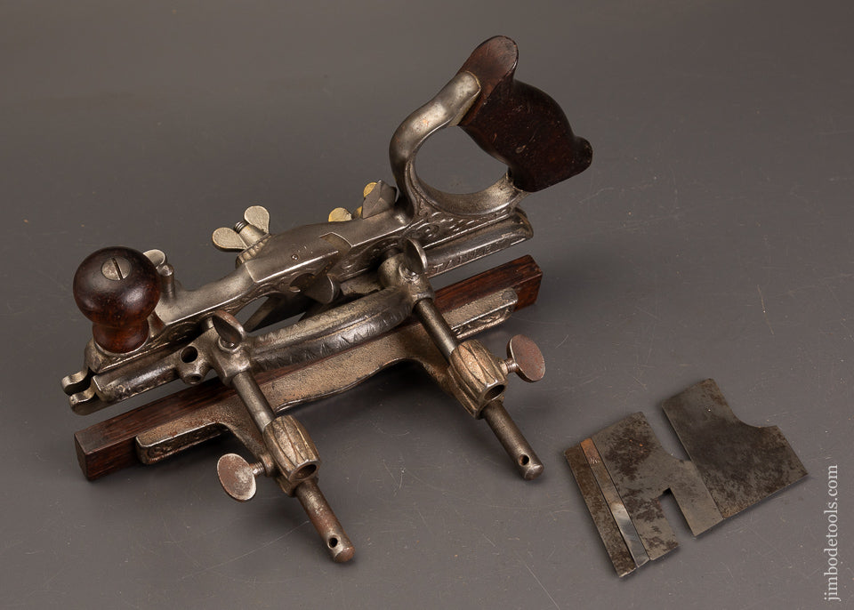 Fine-STANLEY-No.-46-Skew-Plow-Plane-with-5-Cutters-121657