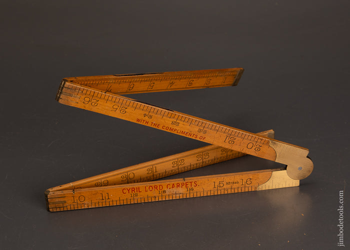 Clean-36-Inch-RABONE-No.-1380-Boxwood-Folding-Rule-121668