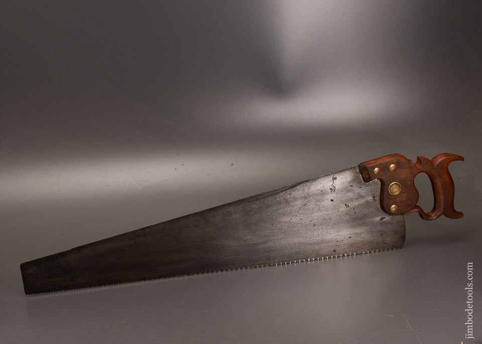 Rare-&-Early-(1887-96)-DISSTON-No.-8-Hand-Saw-with-Nib-121683