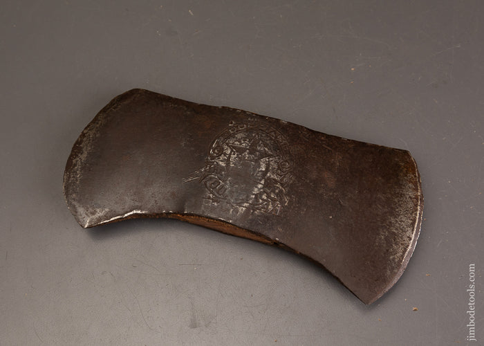 Rare-DORPIAN-Embossed-Double-Bit-Axe-121696