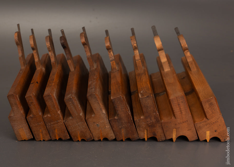 Fine GRADUATED Set of 9 Side Bead Moulding Planes - 121755