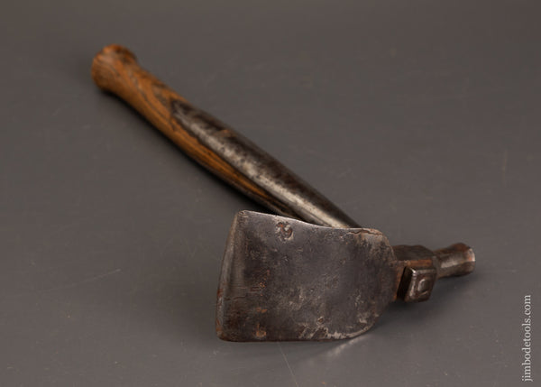 Fabulous-18th-Century-Chair-Maker’s-Hand-Adze-with-Octagonal-Hammer-Poll-121850