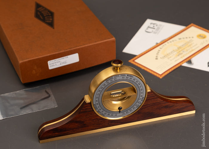 BRIDGE-CITY-TOOL-WORKS-CT-3-Inclinometer-Level-Mint-in-Box-121880