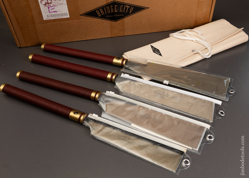 Mint-in-Box-Set-of-4-BRIDGE-CITY-TOOL-WORKS-Japanese Saws -  121906 - AS OF SEPT 5