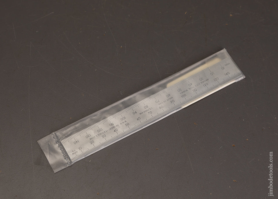 Mint-in-Wrapper-BRIDGE-CITY-TOOL-WORKS-Slotted-Rule-for-Combination-Square-Metric-121946