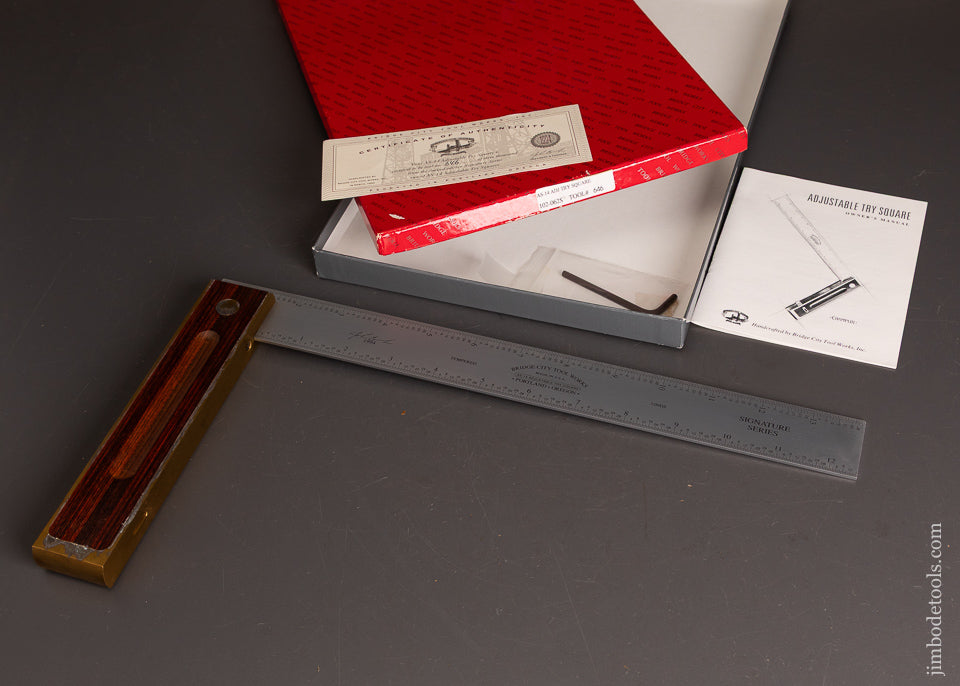 New-in-Box-BRIDGE-CITY-TOOL-WORKS-AS-14-Adjustable-Try-Square-14-Inch-121974