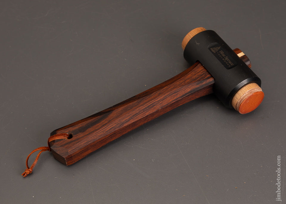 Stunning-BLUE-SPRUCE-TOOL-WORKS-Infill-Mallet-121986