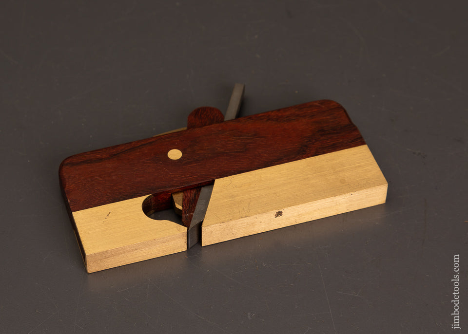 Near-Mint-H.N.T.-GORDON-Gidgee-&-Brass-Rabbet-Plane-121998