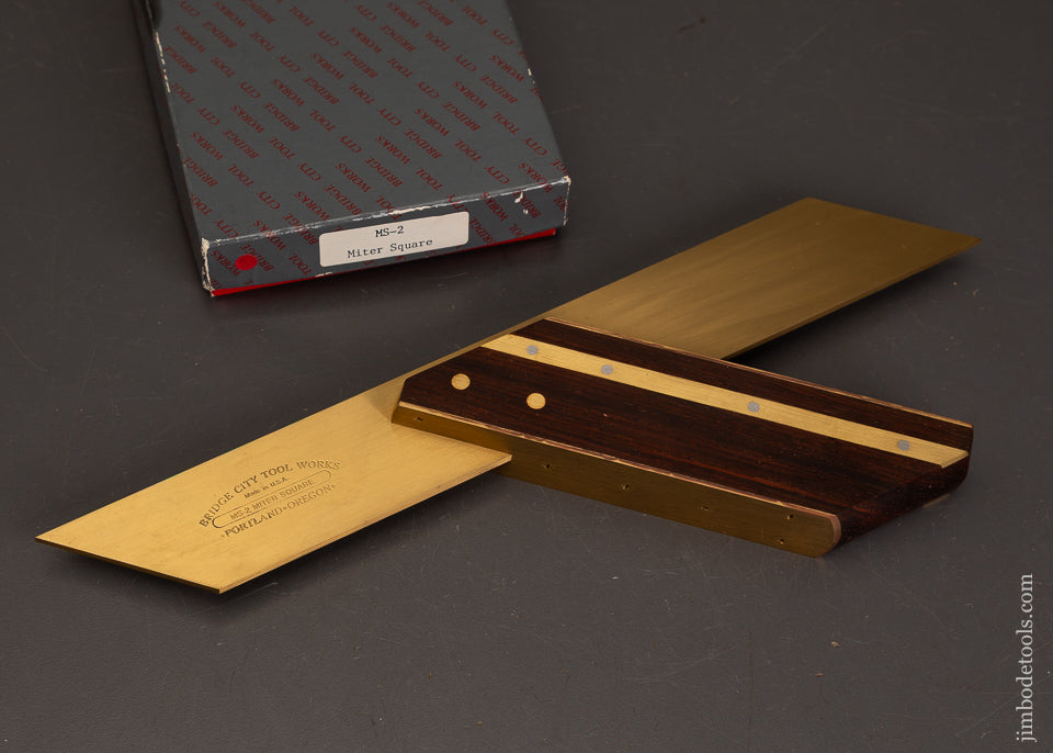 BRIDGE-CITY-TOOL-WORKS-MS-2-Miter-Square-in-Original-Box-122041