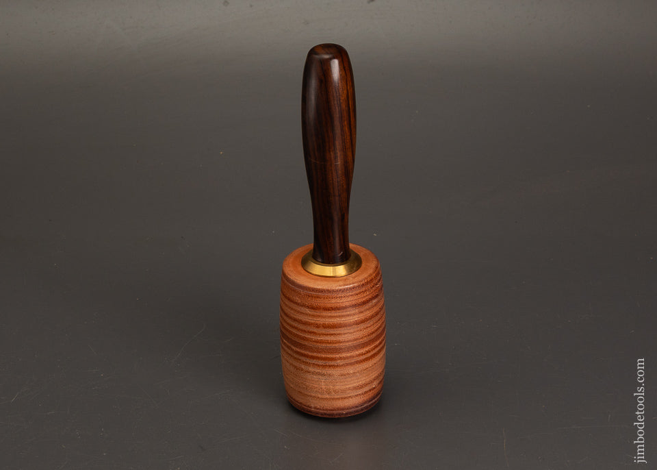 BLUE-SPRUCE-TOOL-WORKS-Rosewood-Handled-1-Pound-Leather-Mallet-Fine-122055