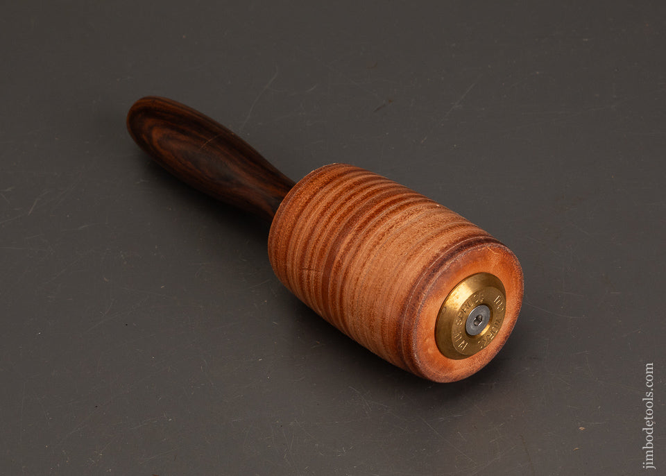 BLUE-SPRUCE-TOOL-WORKS-Rosewood-Handled-1-Pound-Leather-Mallet-Fine-122055