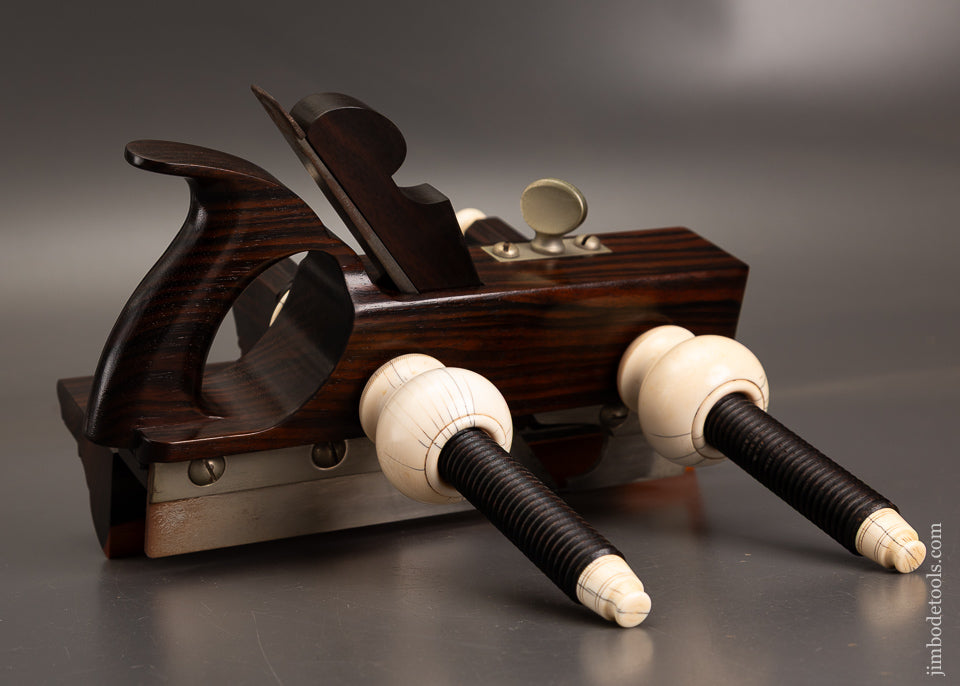 Drop-Dead-Stunning-Solid-Rosewood-Screw-Arm-Plow-Plane-with-Solid-Nuts-DEFOREST-by-James-Moon-122059-AS-OF-SEPT-14