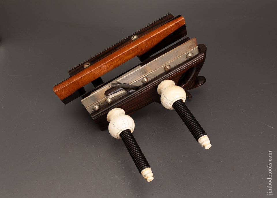 Drop-Dead-Stunning-Solid-Rosewood-Screw-Arm-Plow-Plane-with-Solid-Nuts-DEFOREST-by-James-Moon-122059-AS-OF-SEPT-14