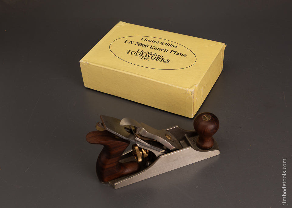 Rare-White-Bronze-&-Rosewood-LIE-NIELSEN-No.-LN-2000-Limited-Edition-Smooth-Plane-(No. 602)-Mint in-the-Box-122067-AS-OF-SEPT-19