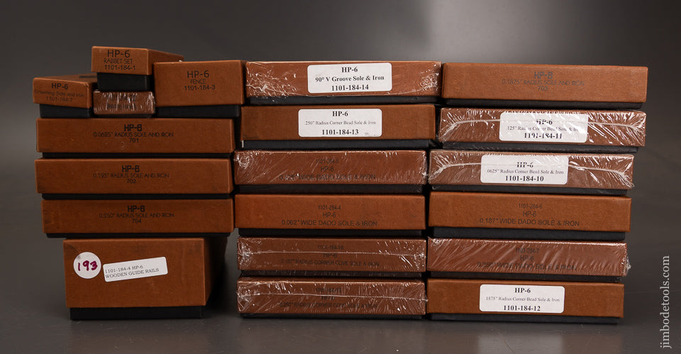 Mint in Boxes BRIDGE CITY TOOL WORKS HP-6 Multi Plane 22 Piece Set - 122069 - AS OF SEPT 12