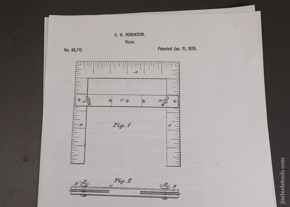 Rare-EAGLE-SQUARE-MFG-CO.-JAN.-3,-1870-Patent-Bridge-Builder’s-Square-122070