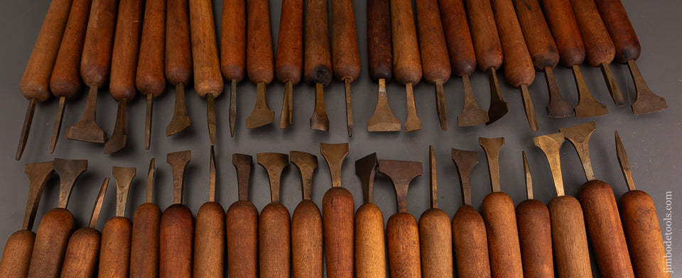 BEAREL-PARIS-Set-of-71-Brass-Bookbinding-Tools-122098-AS-OF-SEPT-18