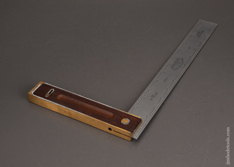 BRIDGE-CITY-TOOL-WORKS-AS-14-Precision-Adjustable-Try-Square-in-Original-Box-122176