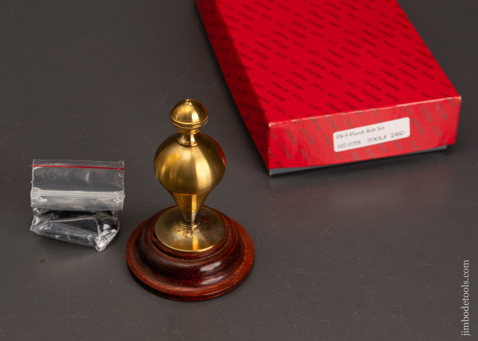 BRIDGE-CITY-TOOL-WORKS-PB-9-Plumb-Bob-Set-Near-Mint-in-Box-122196