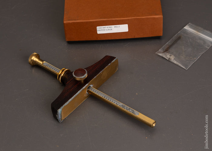 BRIDGE-CITY-TOOL-WORKS-DG-2-Depth-Gauge-in-Original-Box-with-Some-Corrosion-122207