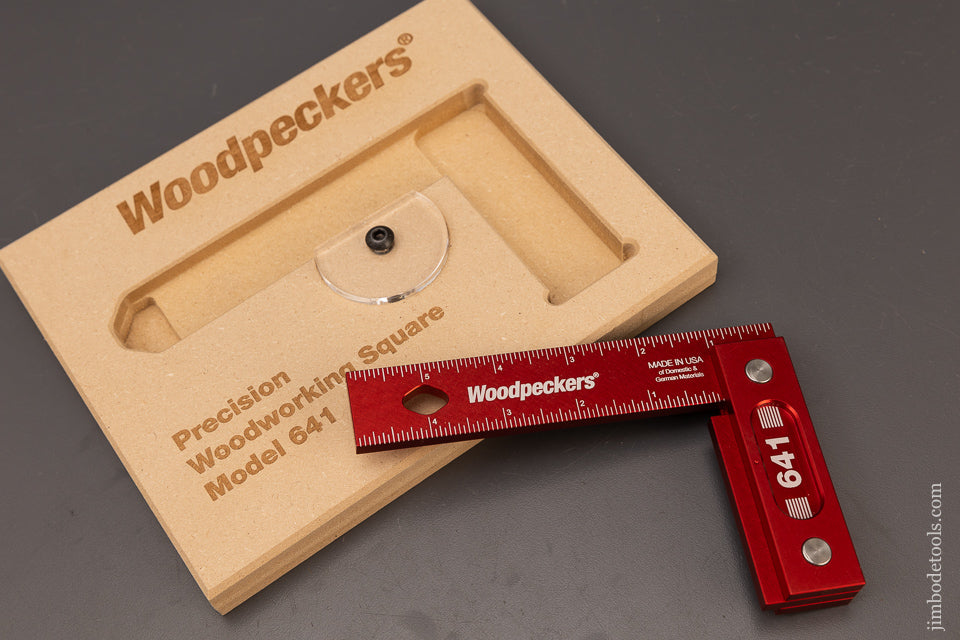 6 Inch WOODPECKER’S Precision Square Model 641 Mint- 112223