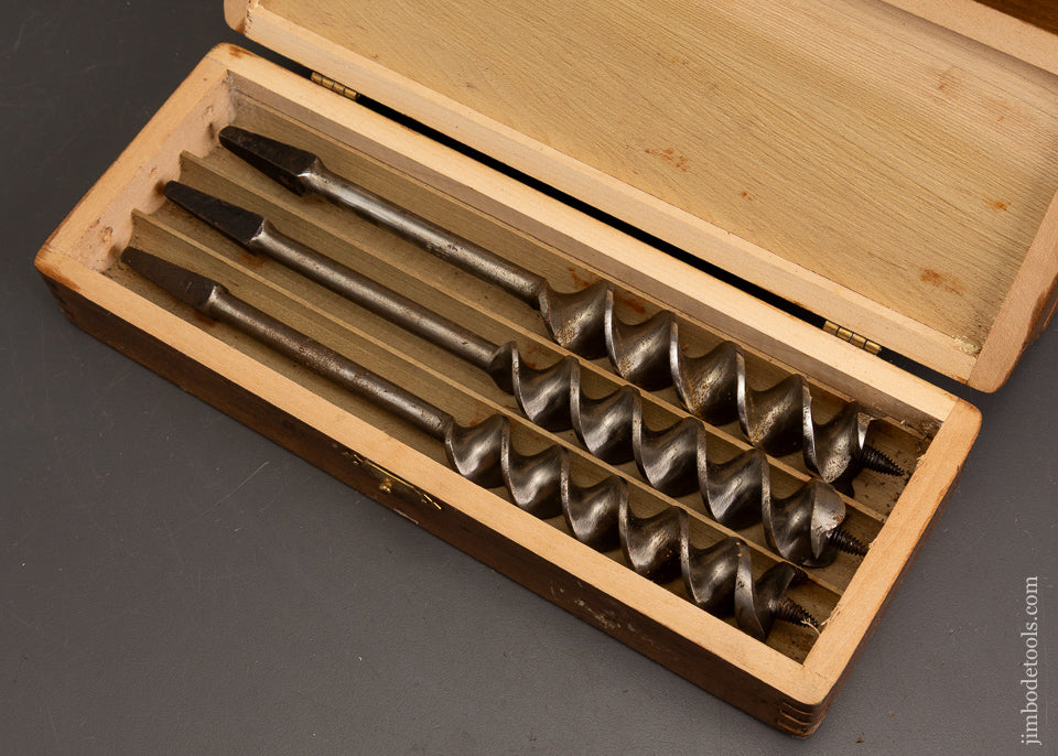 Complete-&-Fine-Set-of-13-RUSSELL-JENNINGS-Auger-Bits-in-Original-Three-Tiered-Box-122240
