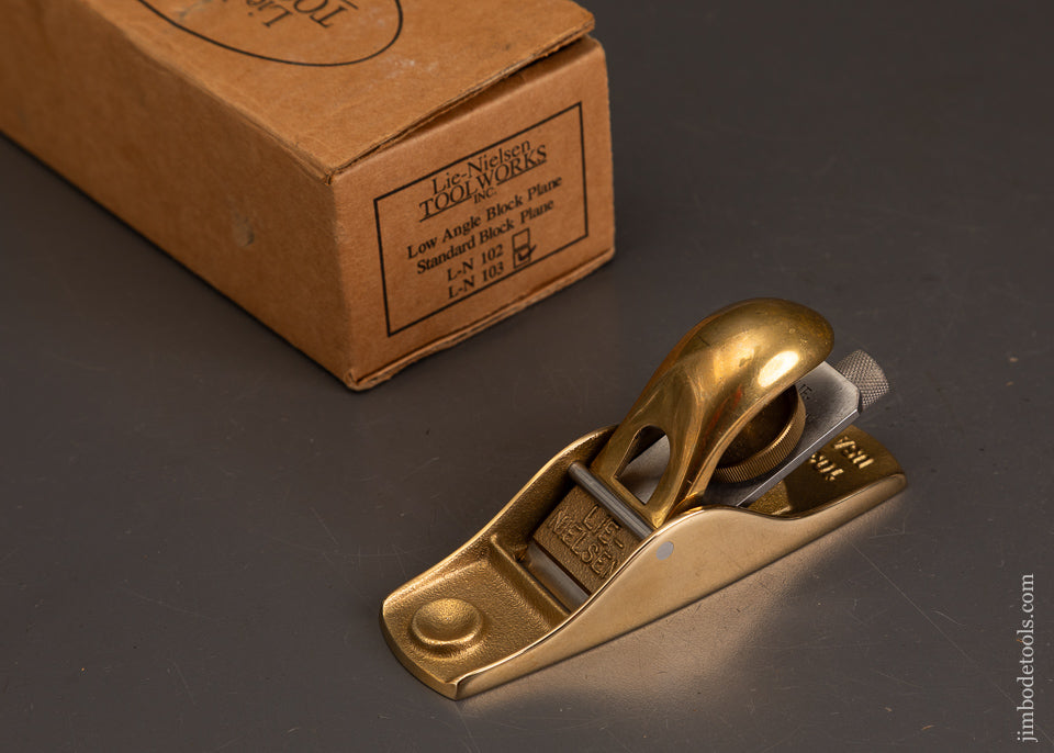 Discontinued-LIE-NIELSEN-No.-103-Bronze-Block-Plane-Near-Mint-in-Box-122252-AS-OF-SEPT-29