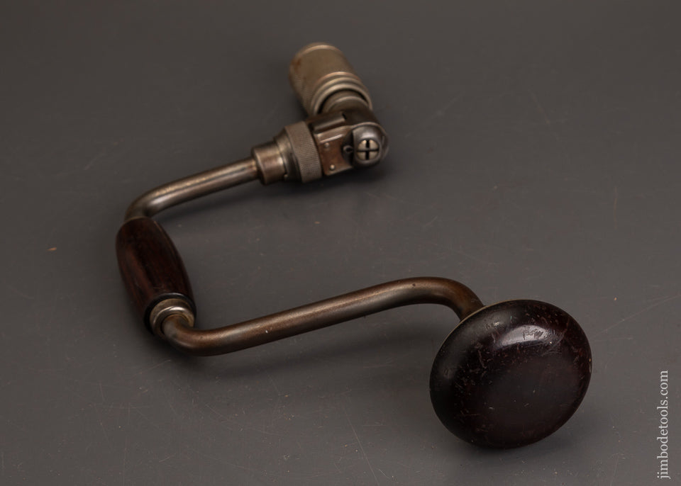 Fine-10-Inch-STANLEY-No.-923-Rosewood-Handled-Bit-Brace-122275