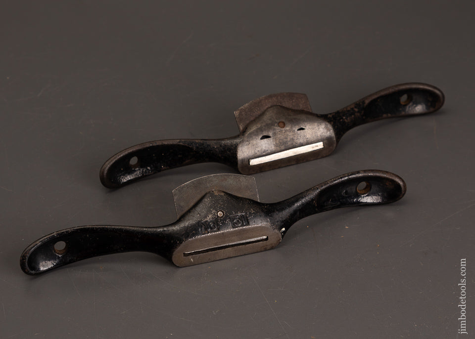 Pair-of-STANLEY-No.-51-Spoke-Shaves-Flat-&-Round-Bottom-122278