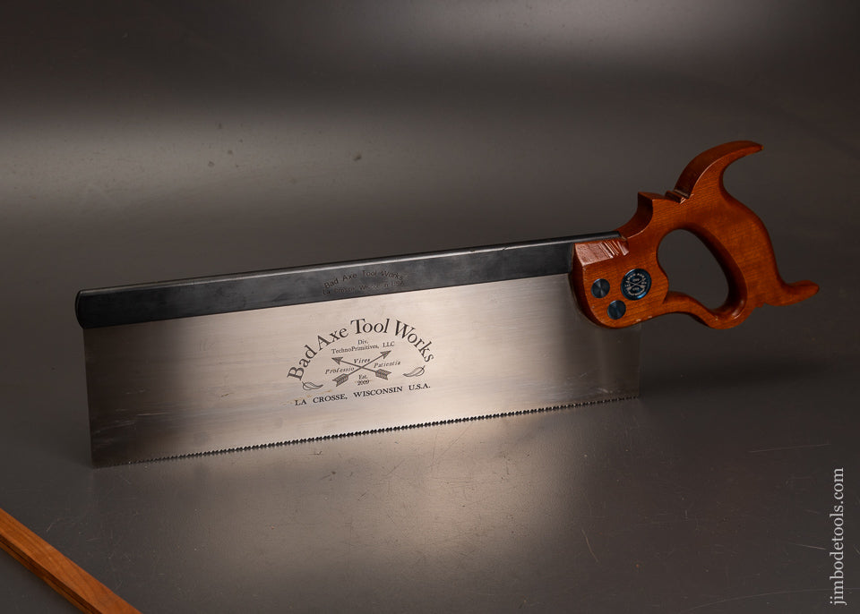 Near-Mint-BAD-AXE-TOOL-WORKS-14-Inch-Tenon-Saw-122285