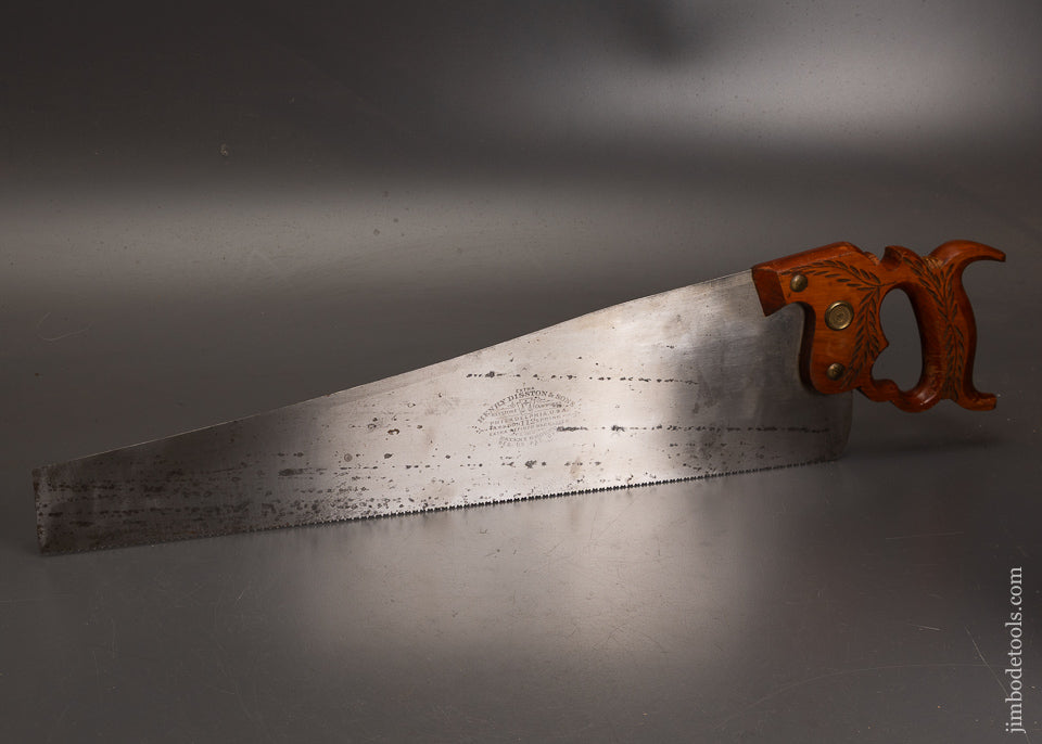 New-Old-Stock-DISSTON-No.-112-London-Spring-Hand-Saw-122305