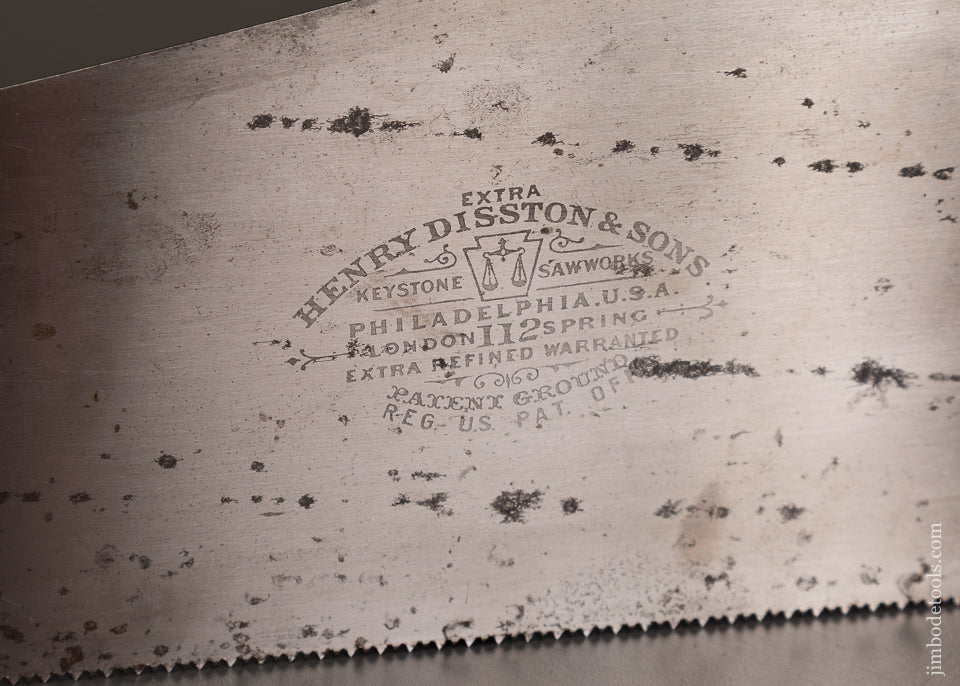 New-Old-Stock-DISSTON-No.-112-London-Spring-Hand-Saw-122305