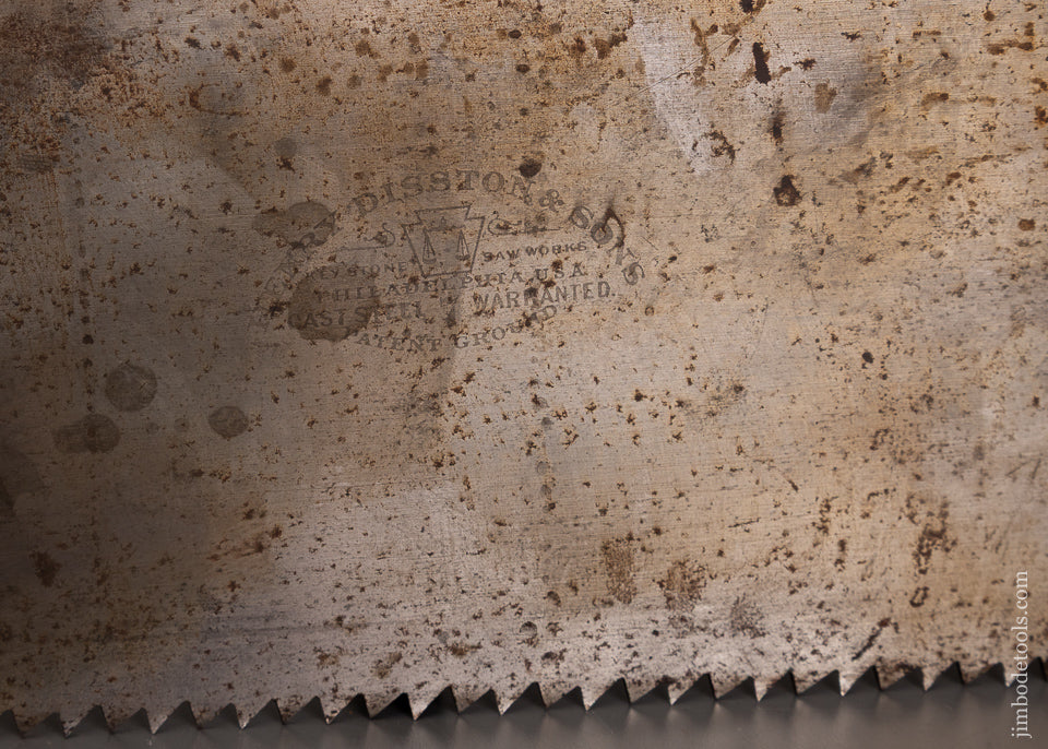 Massive-28-Inch-DISSTON-No.-7-Rip-Hand-Saw-122306