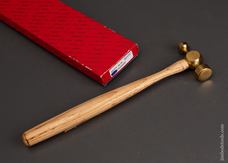 BRIDGE-CITY-TOOLS-JH-1S-Brass-Jointers-Hammer-Mint-in-Box-122313