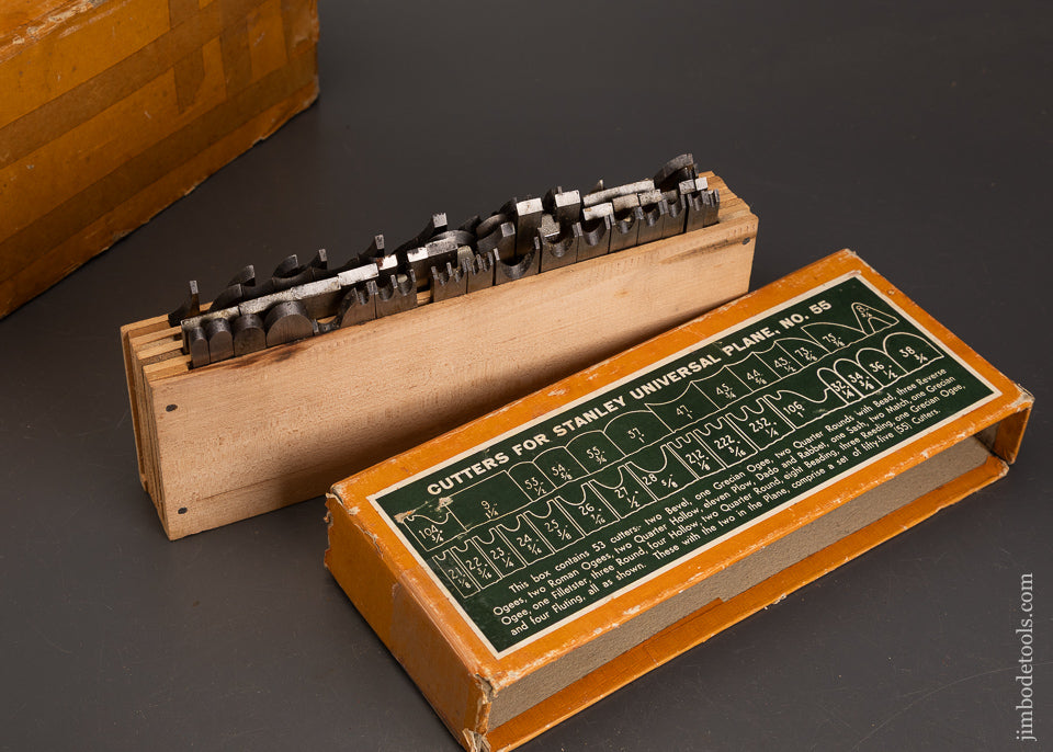 100%-Complete-STANLEY-No.-55-Combination-Plane-Near-Mint-in-Original-Box-122317-AS-OF-OCT-26