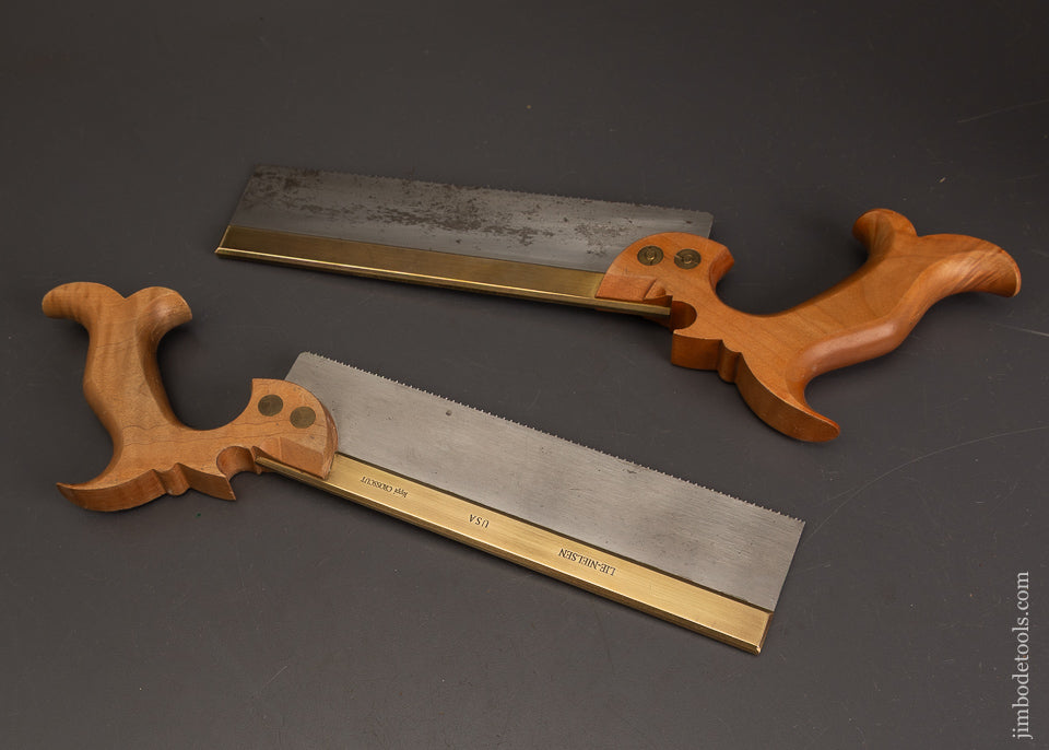 Fine-Pair-of-LIE-NIELSEN-Independence-Dovetail-Saws-with-Sheaths-in-Original-Box-122370
