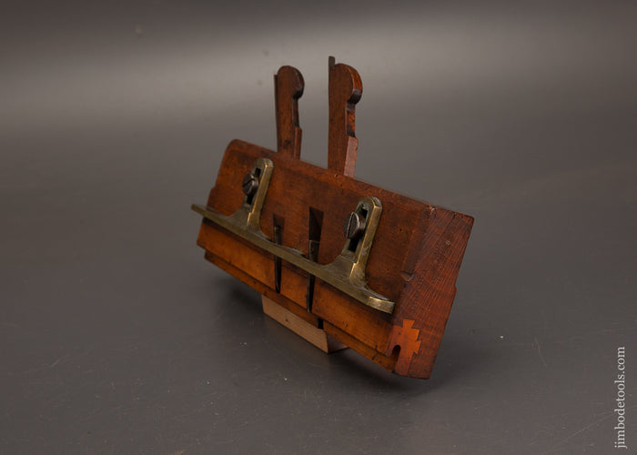 Extra-Fine-MOSELEY-Air-Tight-Case-Moulding-Plane-with-Double-Iron-&-Brass-Fence-122397