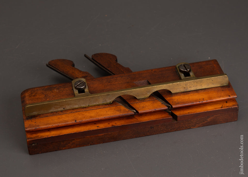 Extra-Fine-MOSELEY-Air-Tight-Case-Moulding-Plane-with-Double-Iron-&-Brass-Fence-122397