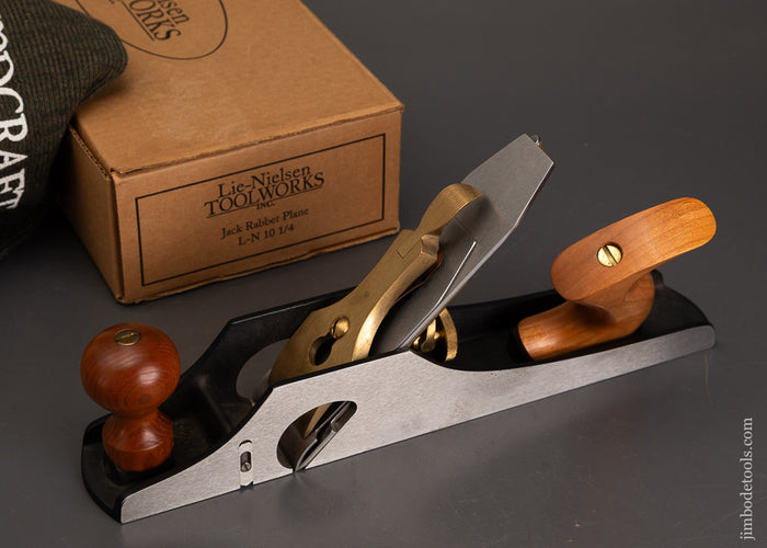 LIE-NIELSEN-No.-10-1/4-Tilt-Handle-Carriage-Maker’s-Jack-Rabbet-Plane-Mint-in-Box-122454