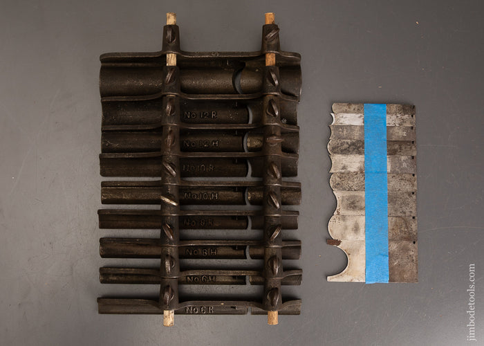 Complete-18-Piece-Set-STANLEY-Hollow-&-Round-Bottoms-for-No.-45-Plow-Plane-122491-AS-OF-OCT-27