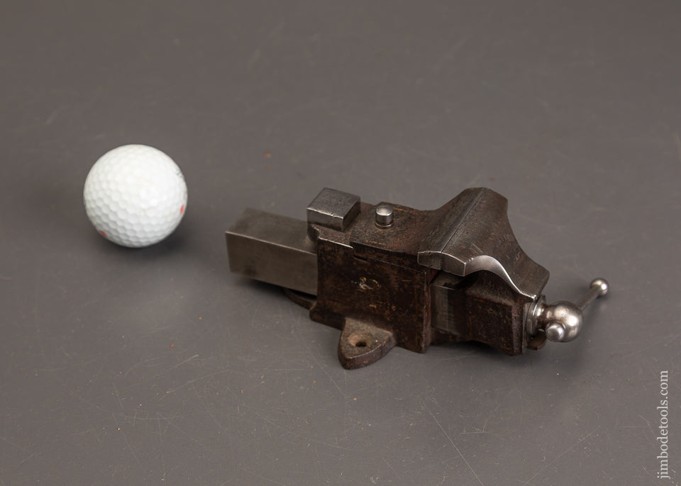 Rare-PRENTISS-PAT’D.-1868-Mini-Swivel-Jaw-Vise-1-3/4-inch-122505-AS-OF-OCT-30