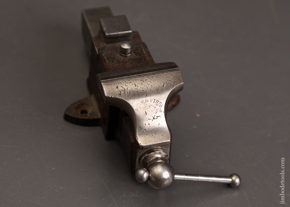 Rare-PRENTISS-PAT’D.-1868-Mini-Swivel-Jaw-Vise-1-3/4-inch-122505-AS-OF-OCT-30