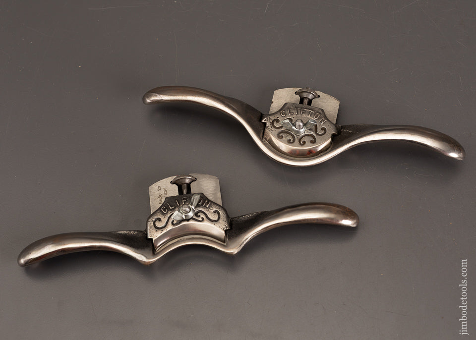 Near-Mint-Pair-of-CLIFTON-Curved-Spoke-Shaves-121126