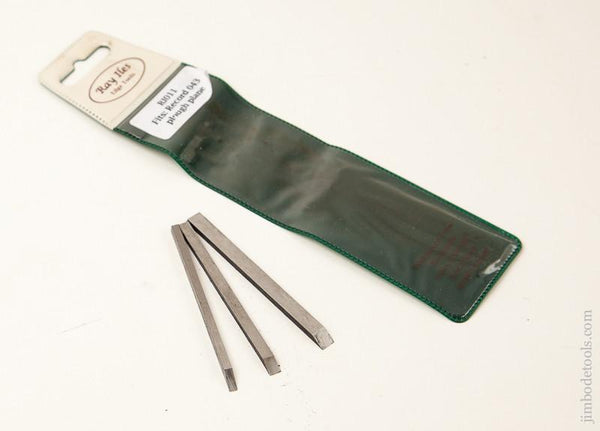  NEW Set of Three Replacement Blades for RECORD No. 043 (also fit Stanley no. 49 T&G plane) Plane by RAY ILES EDGE TOOLS